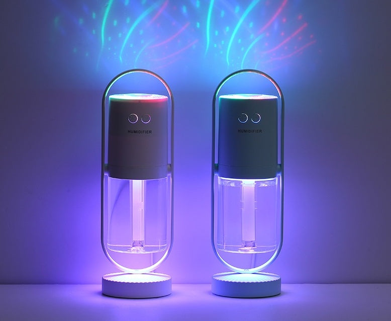 Magic Shadow USB Air Humidifier, Magic Shadow Dream Rotation Projector Lamp Humidifier, air purifier, USB Air Humidifier with Projection Night Lights;,