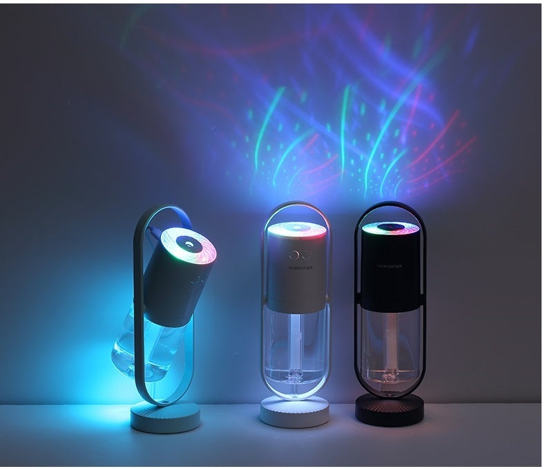 Magic Shadow USB Air Humidifier, Magic Shadow Dream Rotation Projector Lamp Humidifier, air purifier, USB Air Humidifier with Projection Night Lights;, 