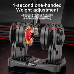 Adjustable Dumbbells Set of 2，Free Weights Dumbbells Set，Adjustable Dumbbell Set