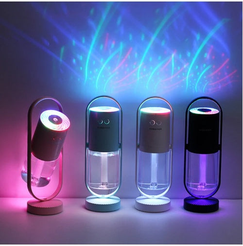 Magic Shadow USB Air Humidifier, Magic Shadow Dream Rotation Projector Lamp Humidifier, air purifier, USB Air Humidifier with Projection Night Lights;, 