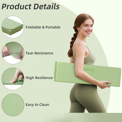 Click to see full view Foldable Yoga Mat, 74"Lx32"Wx1/3"Thick, Folding Exercise Mat