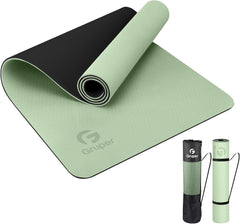 Yoga Mat Non Slip, Eco Friendly Fitness Exercise Mat with Carrying Strap