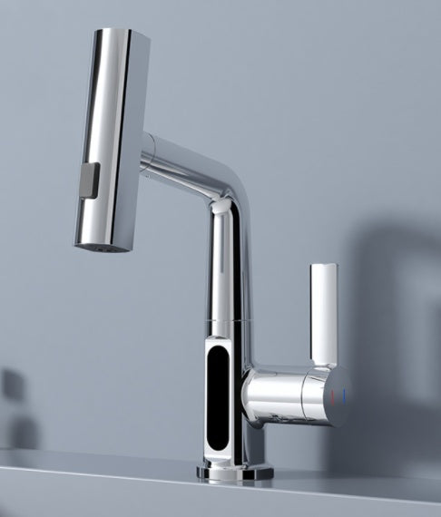 Smart Pull-out Kitchen Faucet with Digital Display, Basin Intelligent Digital Display With Pull Out Faucet.  Electronic Basin Faucet, LCD Intelligent Digital Display Basin Faucet Pull Out Basin Tap "Pull-out Basin, Pulling Lifting Digital Display Faucets , Smart Temperature Display ,Tapsmart bathroom faucet, Index Bath Intelligent Digital Display Faucet