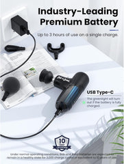 BOB AND BRAD Q2 Mini Massage Gun, Pocket-Sized Deep Tissue Massager Gun