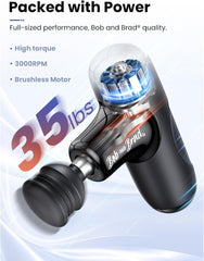 BOB AND BRAD Q2 Mini Massage Gun, Pocket-Sized Deep Tissue Massager Gun