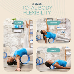 Lifepro Yoga Wheel Set for Shoulder & Neck Pain Relief, Back Alignment & Stretching