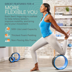 Lifepro Yoga Wheel Set for Shoulder & Neck Pain Relief, Back Alignment & Stretching