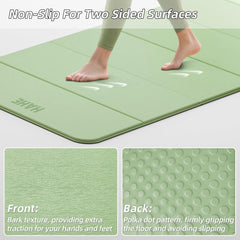 Click to see full view Foldable Yoga Mat, 74"Lx32"Wx1/3"Thick, Folding Exercise Mat